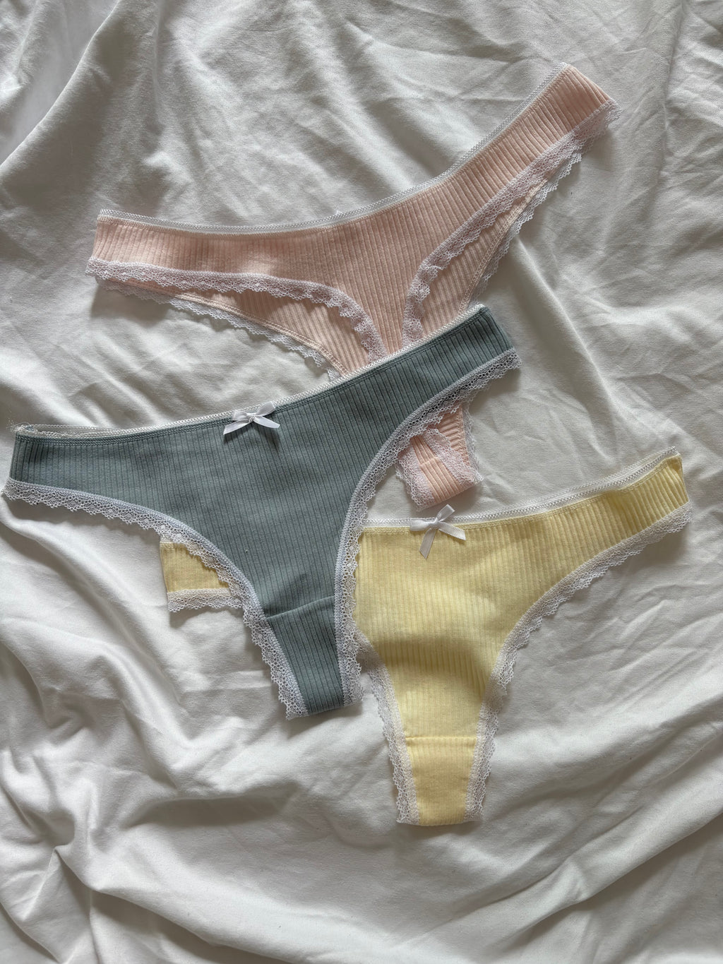 Pastel Thong Set