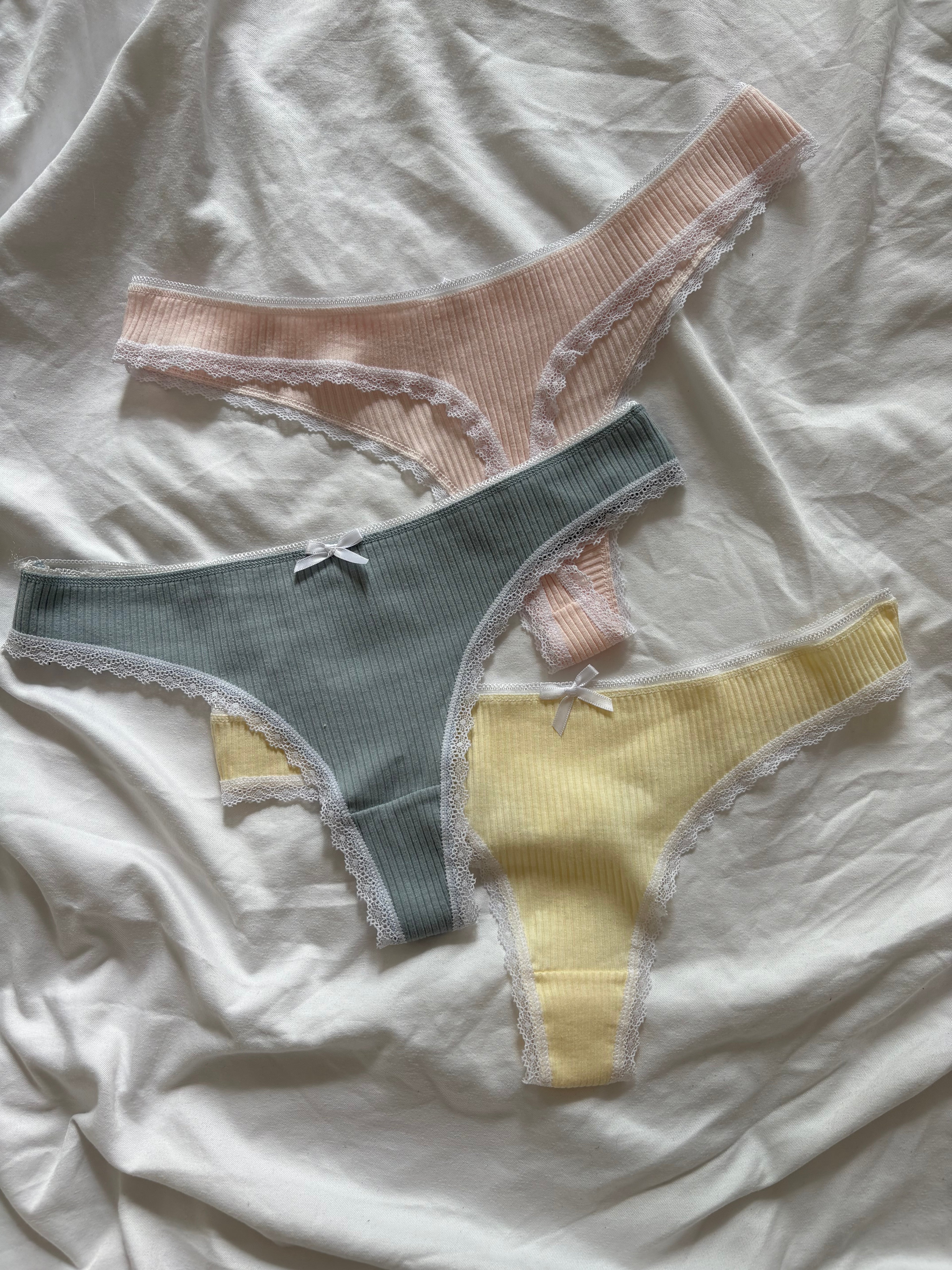 Pastel Thong Set