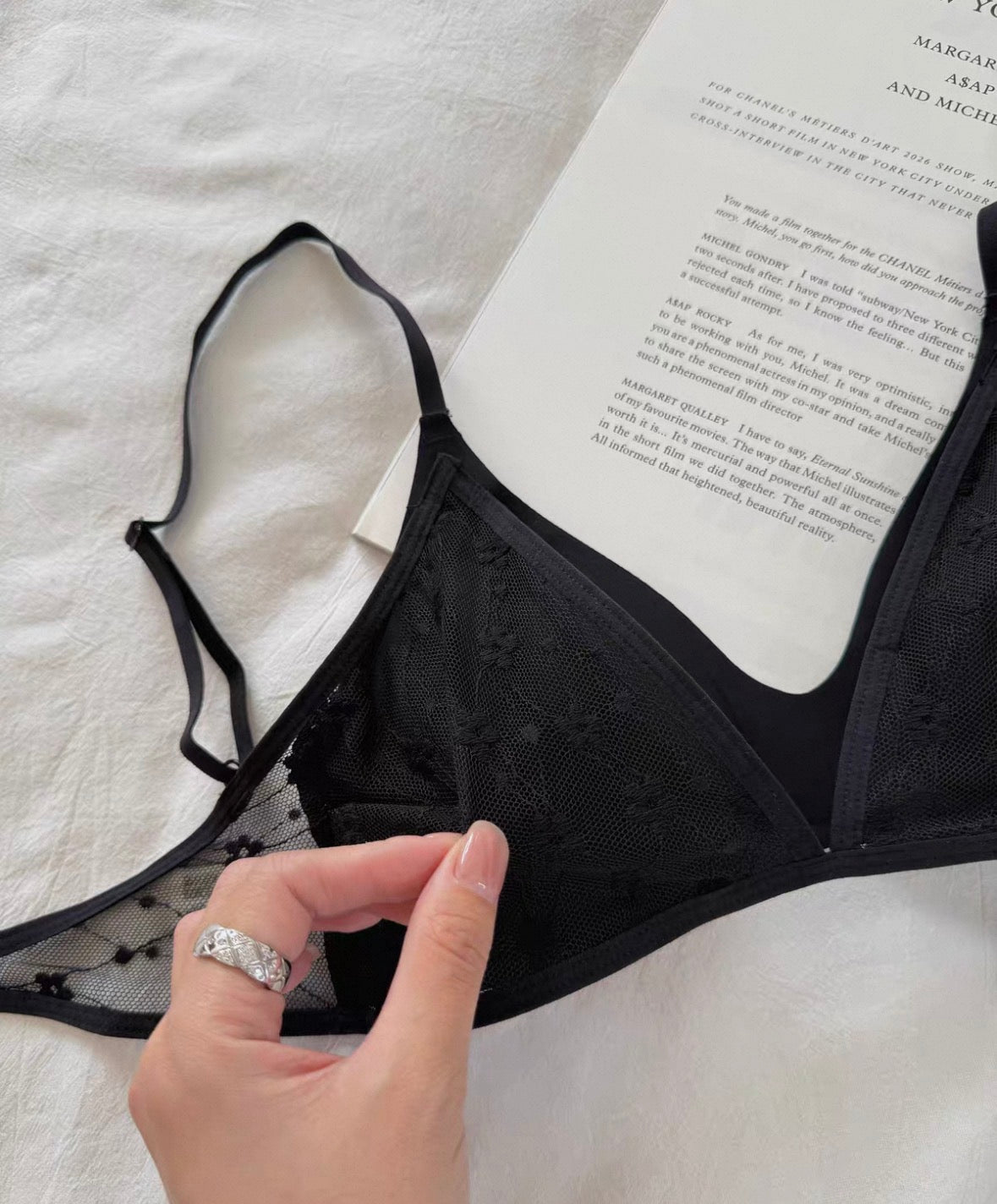 Low-Back Lace Bra