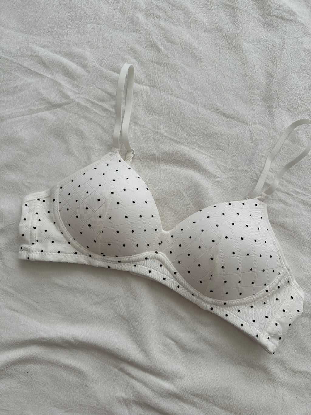 Polka Dots Cotton Bra
