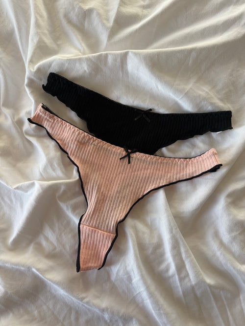 Blackpink Cotton Thongs