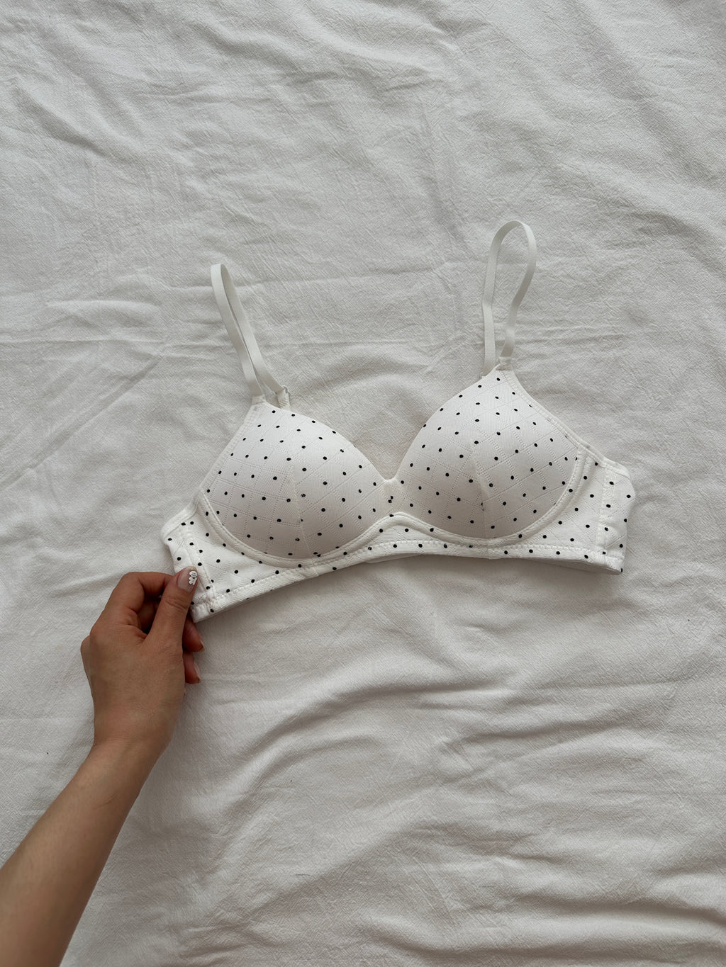 Polka Dots Cotton Bra
