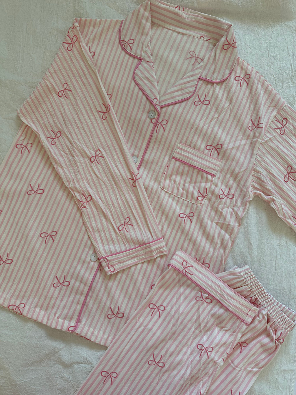 Blush Bow Pajama