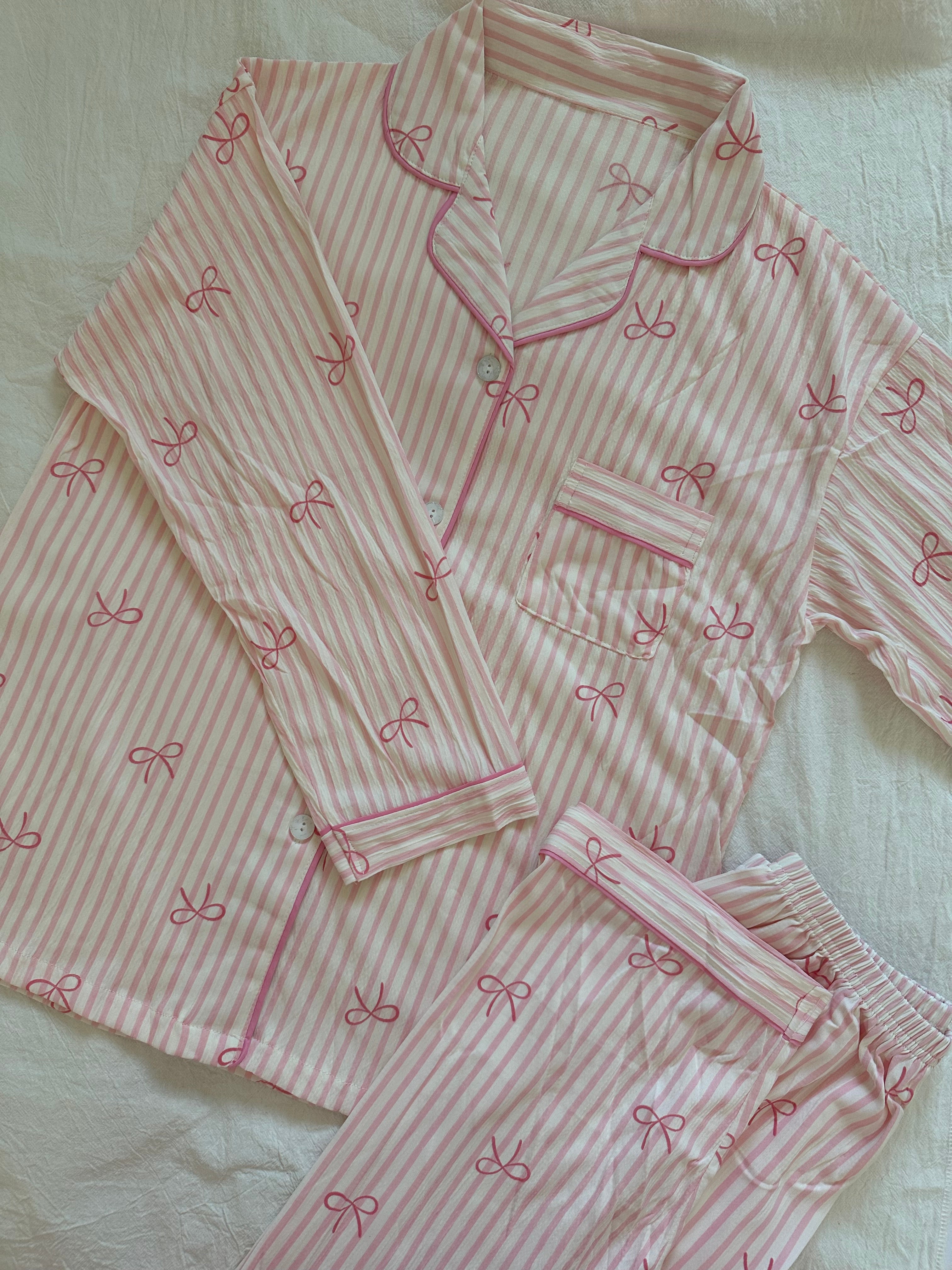 Blush Bow Pajama