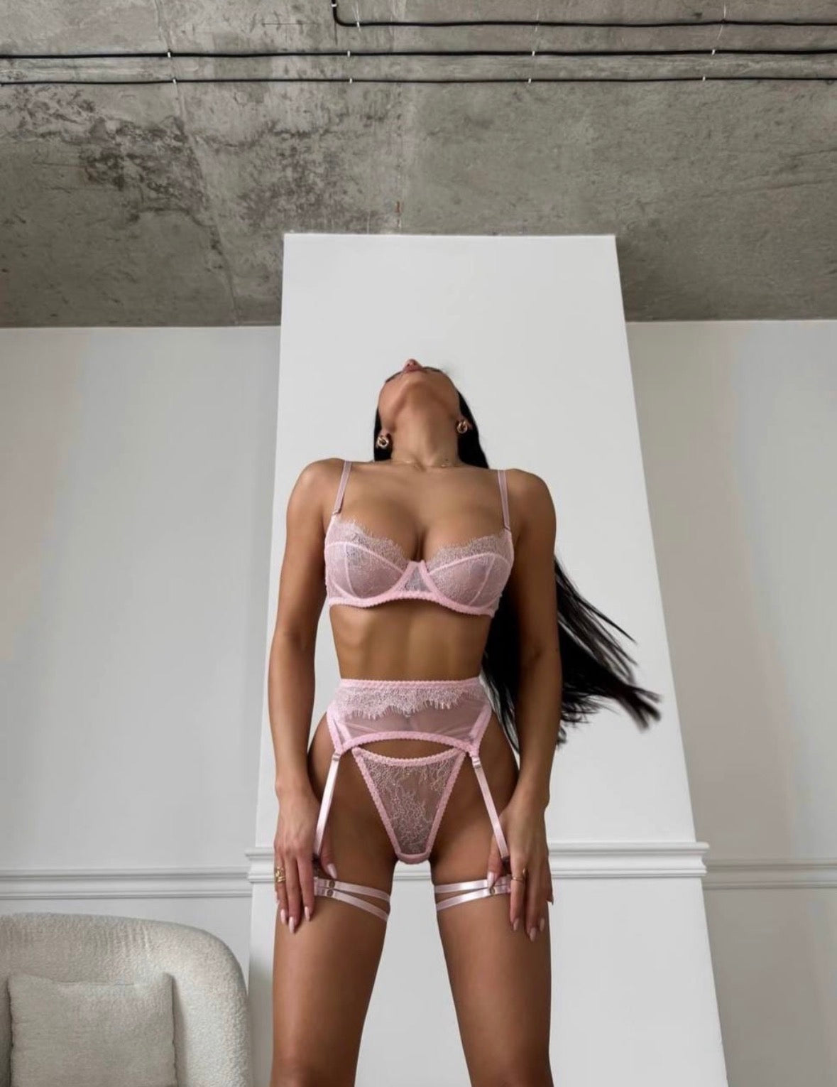 Blush Lace Set